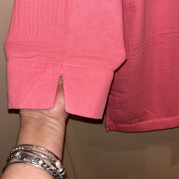 Appleseed’s petite 100% tangerine color ladies jacket with pockets size medium - Picture 3 of 11